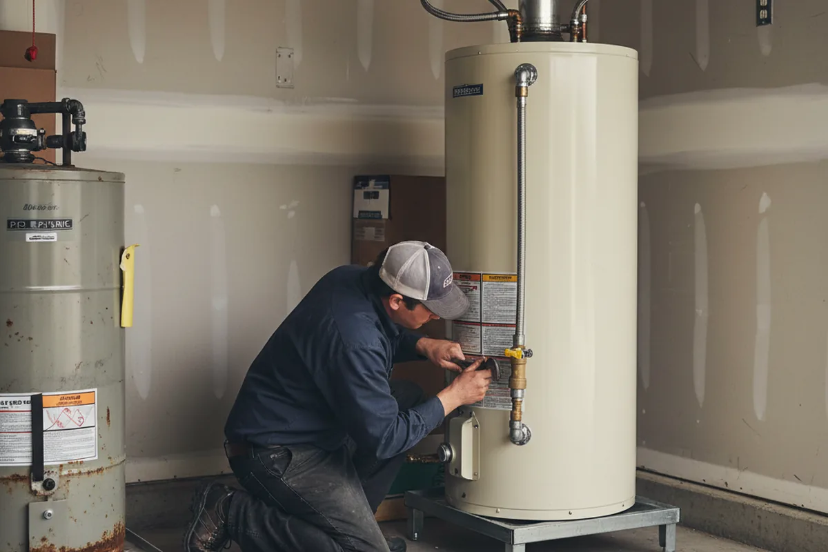 Water heater and shutoff valve replacement in Powhatan Point